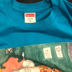 Blue supreme t-shirt
